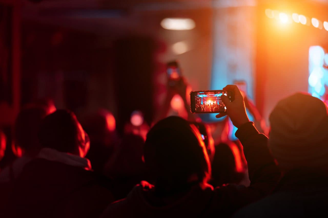 Crowd at an event